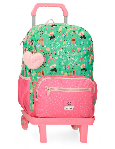 MOCHILA ADAP.42CM.2C C/CARRO ENSO GARDEN PARTY